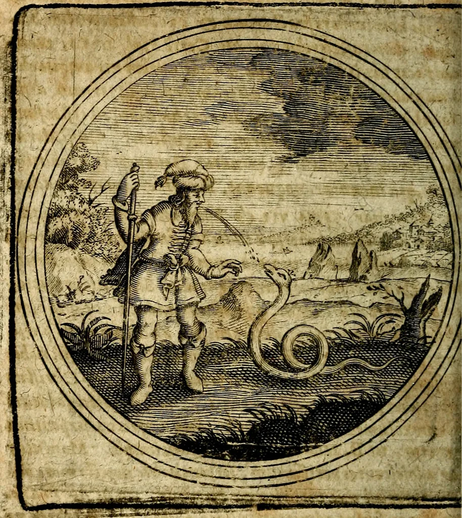 An illustration from Joachimi Camerarii Symbolorum et emblematum, centuriae quatuor .., 1668, leaf 795