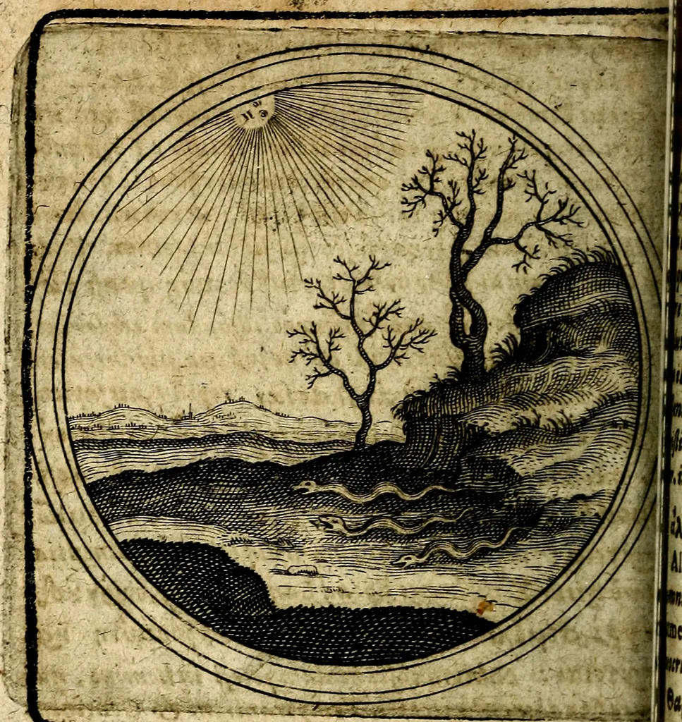 An illustration from Joachimi Camerarii Symbolorum et emblematum, centuriae quatuor .., 1668, leaf 797