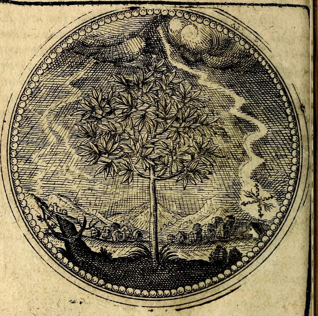 An illustration from Joachimi Camerarii Symbolorum et emblematum, centuriae quatuor .., 1668, leaf 81