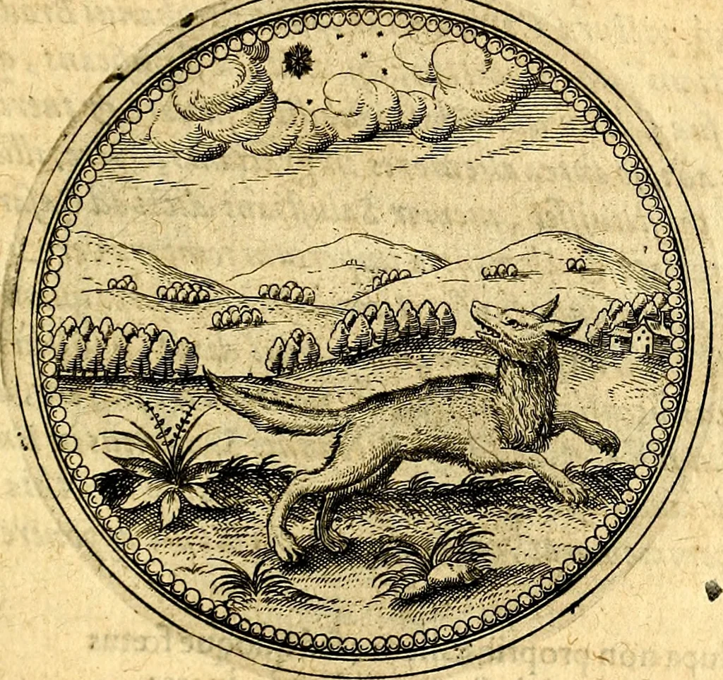 An illustration from Joachimi Camerarii Symbolorvm et emblematvm centvriæ tres. I. Ex herbis & stirpibus. II. Ex animalibus quadrupedibus. III. Ex volatilibus & insectis. Accessit noviter centvria IV. Ex aquatilibus & reptilibus. Cvm figvris æneis, 1605, leaf 310