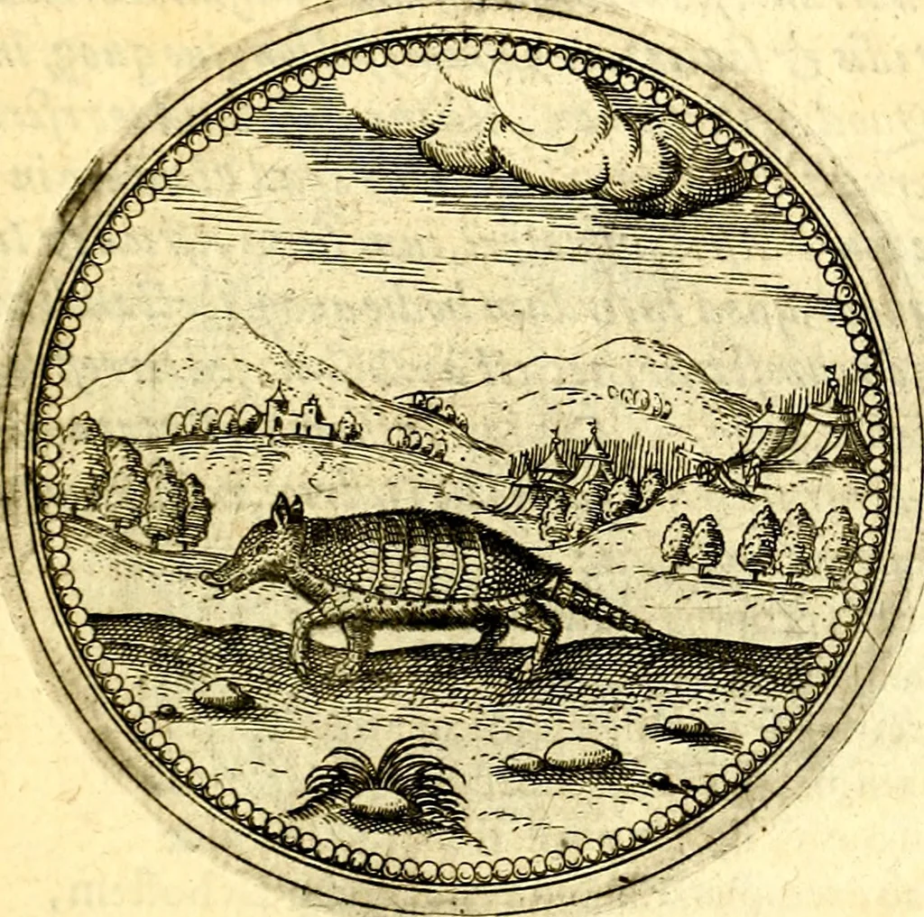 An illustration from Joachimi Camerarii Symbolorvm et emblematvm centvriæ tres. I. Ex herbis & stirpibus. II. Ex animalibus quadrupedibus. III. Ex volatilibus & insectis. Accessit noviter centvria IV. Ex aquatilibus & reptilibus. Cvm figvris æneis, 1605, leaf 374