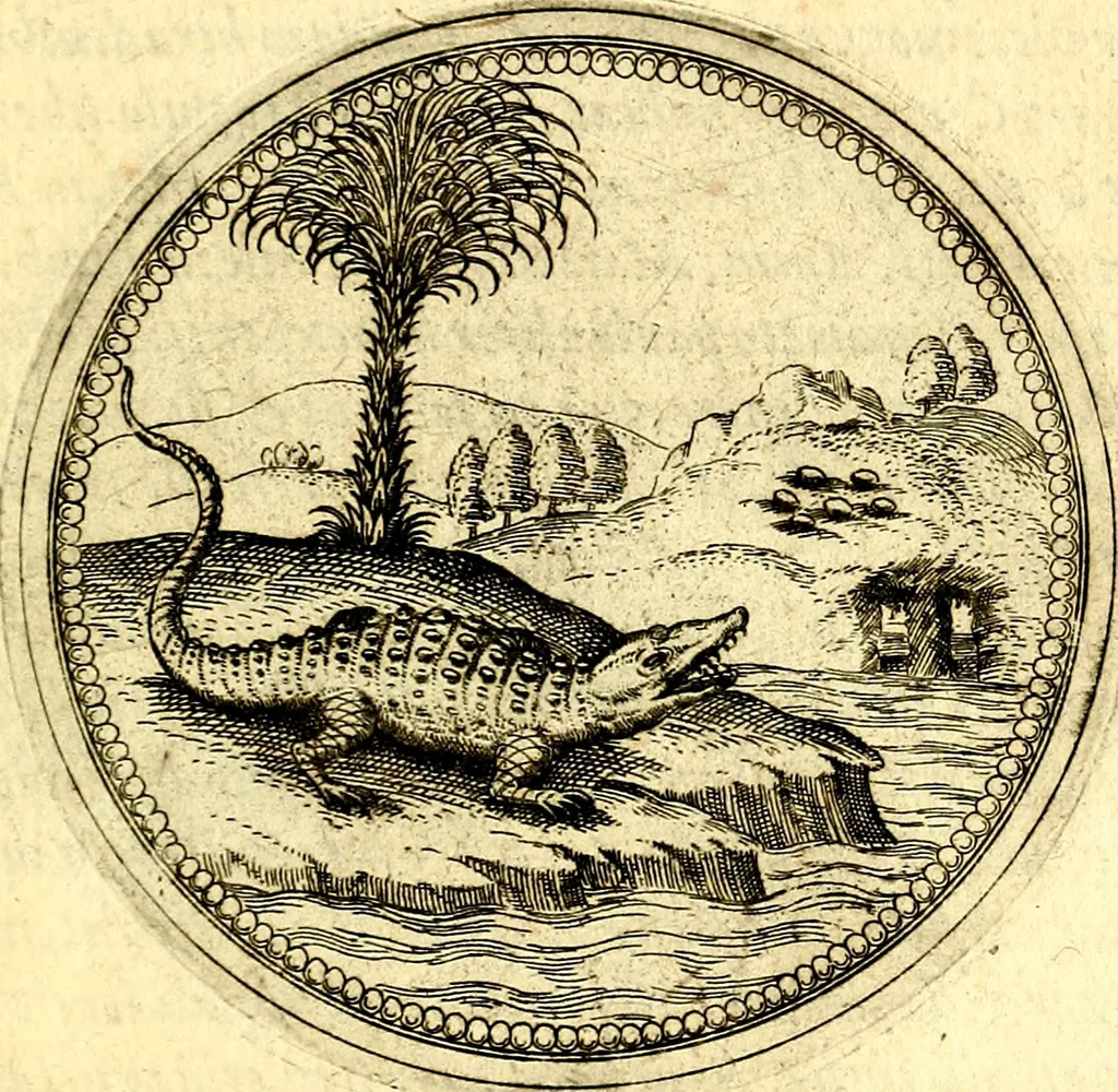An illustration from Joachimi Camerarii Symbolorvm et emblematvm centvriæ tres. I. Ex herbis & stirpibus. II. Ex animalibus quadrupedibus. III. Ex volatilibus & insectis. Accessit noviter centvria IV. Ex aquatilibus & reptilibus. Cvm figvris æneis, 1605, leaf 402