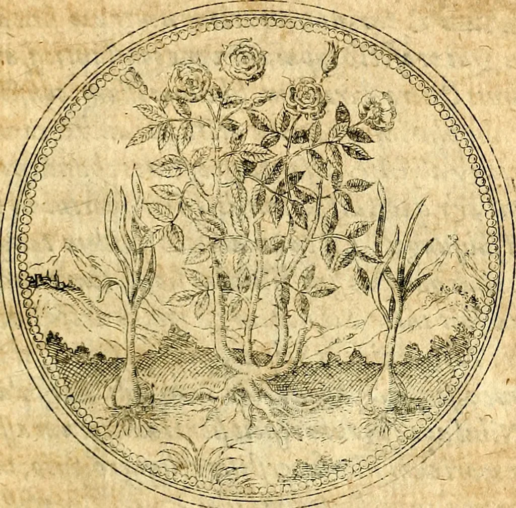 An illustration from Joachimi Camerarii Symbolorvm et emblematvm centvriæ tres. I. Ex herbis & stirpibus. II. Ex animalibus quadrupedibus. III. Ex volatilibus & insectis. Accessit noviter centvria IV. Ex aquatilibus & reptilibus. Cvm figvris æneis, 1605, leaf 118