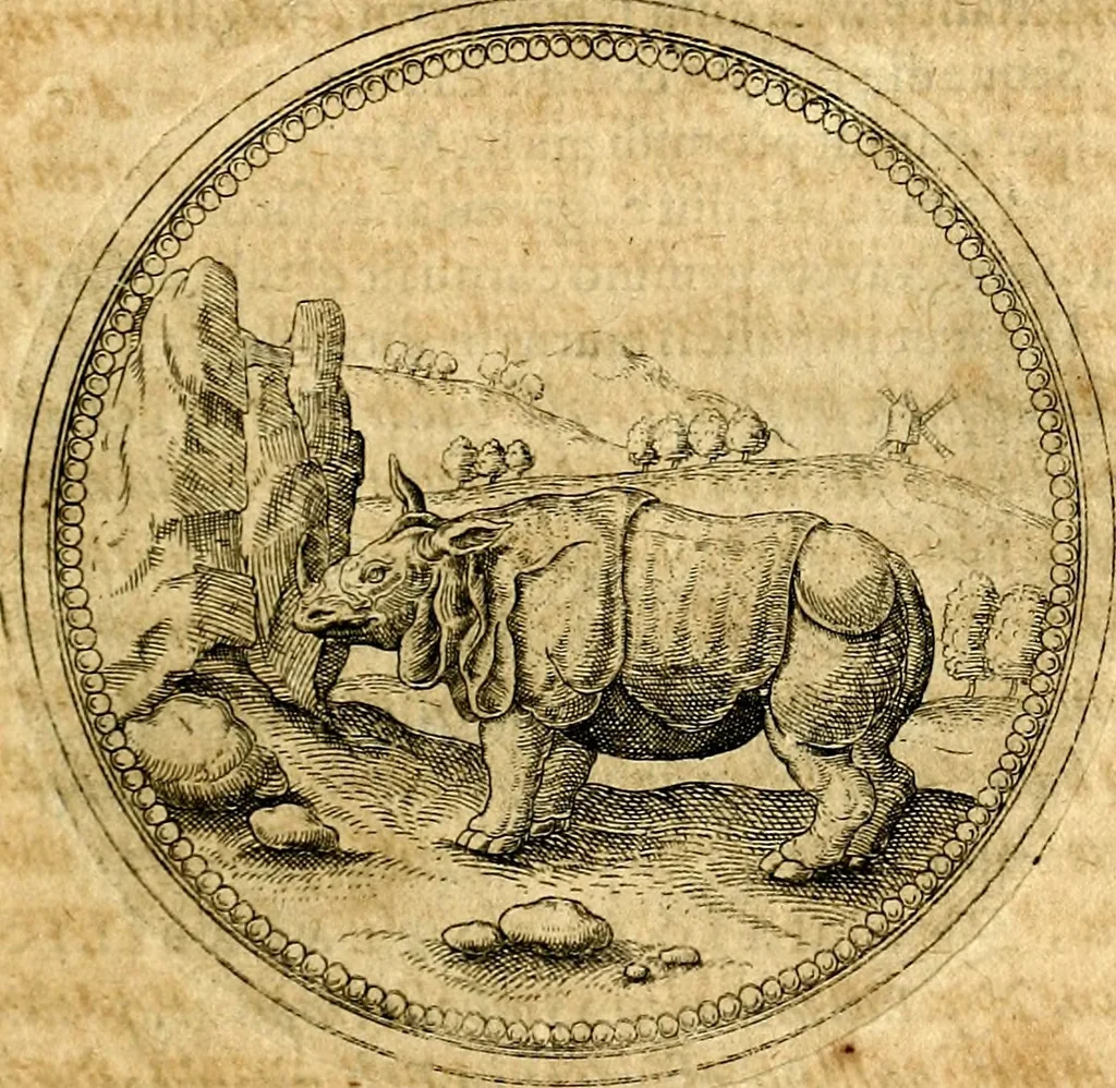 An illustration from Joachimi Camerarii Symbolorvm et emblematvm centvriæ tres. I. Ex herbis & stirpibus. II. Ex animalibus quadrupedibus. III. Ex volatilibus & insectis. Accessit noviter centvria IV. Ex aquatilibus & reptilibus. Cvm figvris æneis, 1605, leaf 222