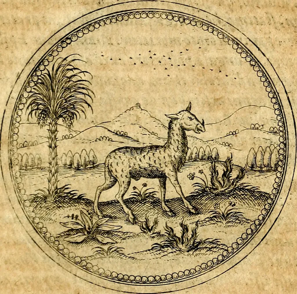 An illustration from Joachimi Camerarii Symbolorvm et emblematvm centvriæ tres. I. Ex herbis & stirpibus. II. Ex animalibus quadrupedibus. III. Ex volatilibus & insectis. Accessit noviter centvria IV. Ex aquatilibus & reptilibus. Cvm figvris æneis, 1605, leaf 304