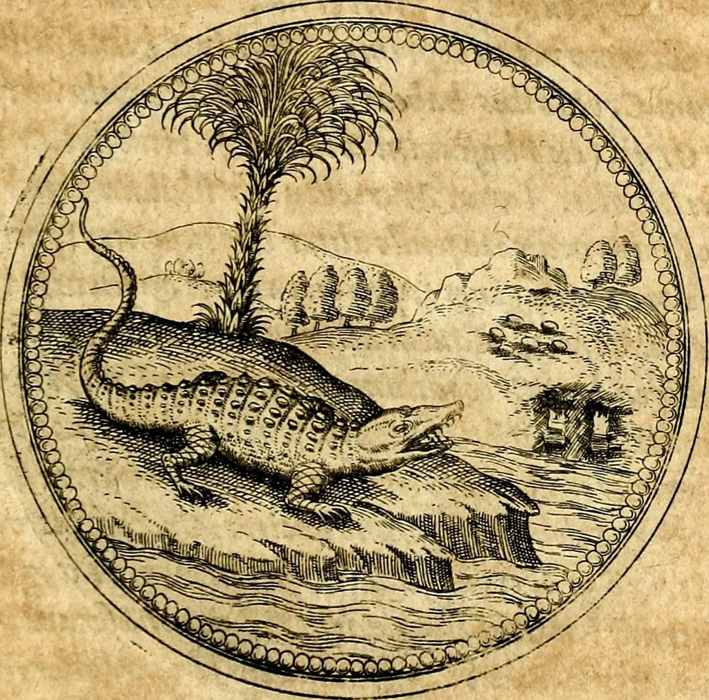 An illustration from Joachimi Camerarii Symbolorvm et emblematvm centvriæ tres. I. Ex herbis & stirpibus. II. Ex animalibus quadrupedibus. III. Ex volatilibus & insectis. Accessit noviter centvria IV. Ex aquatilibus & reptilibus. Cvm figvris æneis, 1605, leaf 402