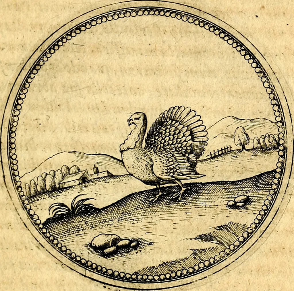 An illustration from Joachimi Camerarii Symbolorvm et emblematvm centvriæ tres. I. Ex herbis & stirpibus. II. Ex animalibus quadrupedibus. III. Ex volatilibus & insectis. Accessit noviter centvria IV. Ex aquatilibus & reptilibus. Cvm figvris æneis, 1605, leaf 510