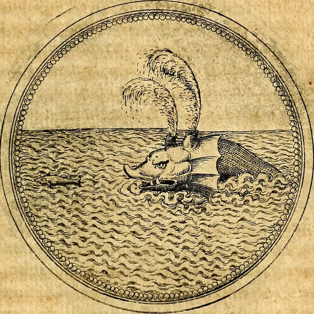 An illustration from Joachimi Camerarii Symbolorvm et emblematvm centvriæ tres. I. Ex herbis & stirpibus. II. Ex animalibus quadrupedibus. III. Ex volatilibus & insectis. Accessit noviter centvria IV. Ex aquatilibus & reptilibus. Cvm figvris æneis, 1605, leaf 632
