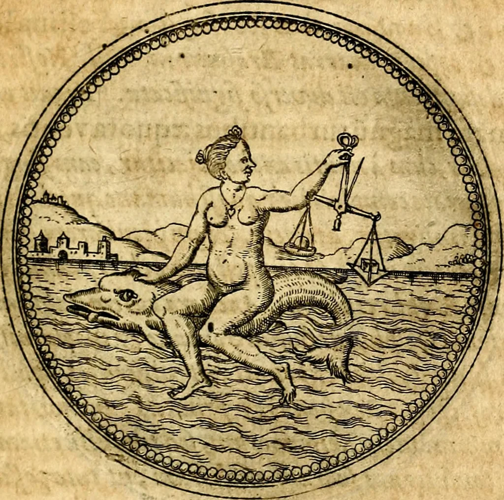 An illustration from Joachimi Camerarii Symbolorvm et emblematvm centvriæ tres. I. Ex herbis & stirpibus. II. Ex animalibus quadrupedibus. III. Ex volatilibus & insectis. Accessit noviter centvria IV. Ex aquatilibus & reptilibus. Cvm figvris æneis, 1605, leaf 646