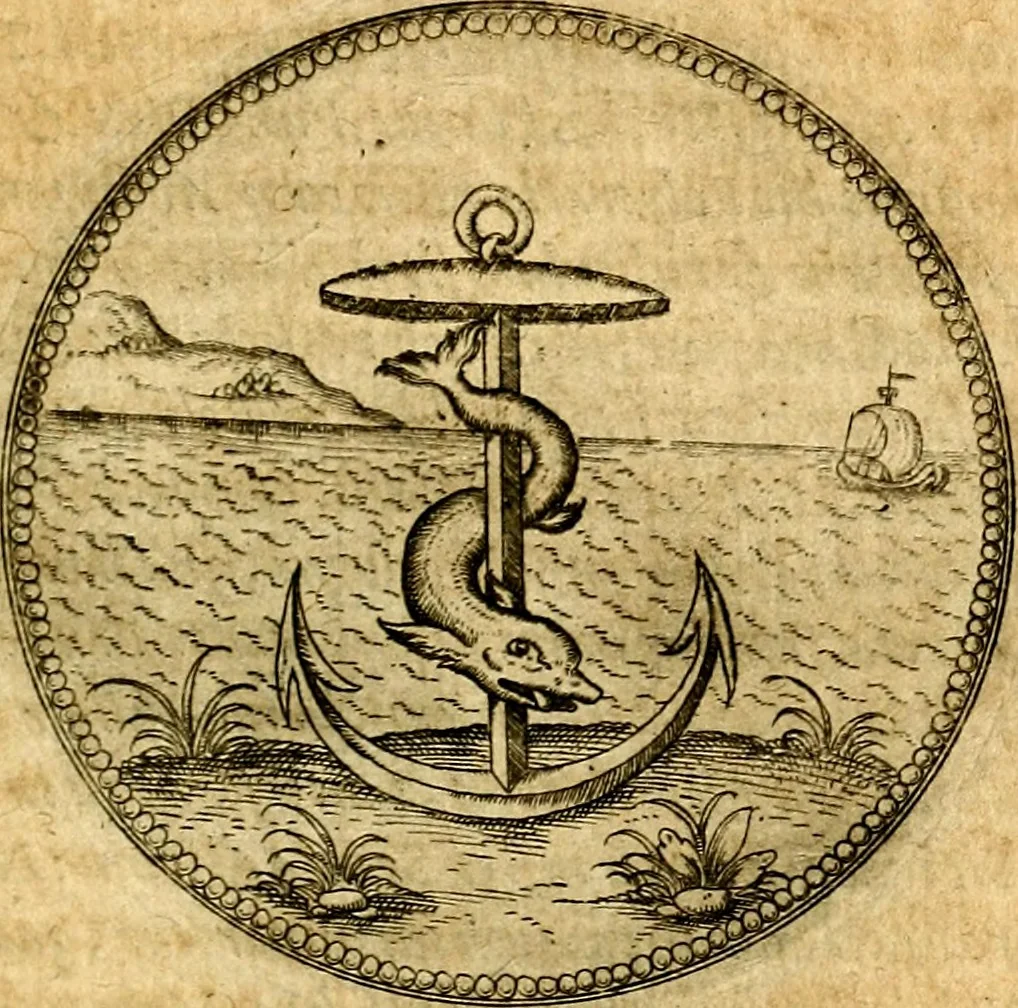 An illustration from Joachimi Camerarii Symbolorvm et emblematvm centvriæ tres. I. Ex herbis & stirpibus. II. Ex animalibus quadrupedibus. III. Ex volatilibus & insectis. Accessit noviter centvria IV. Ex aquatilibus & reptilibus. Cvm figvris æneis, 1605, leaf 648