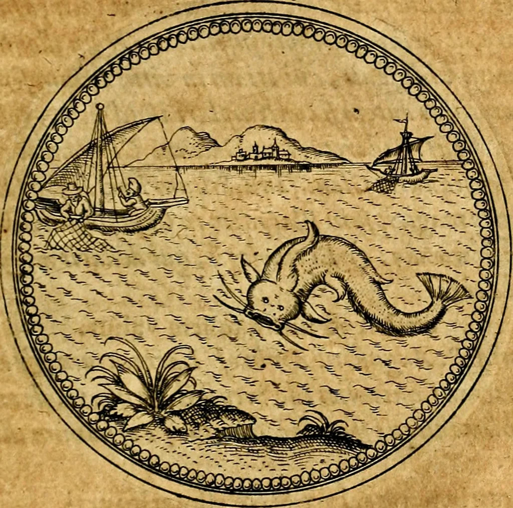 An illustration from Joachimi Camerarii Symbolorvm et emblematvm centvriæ tres. I. Ex herbis & stirpibus. II. Ex animalibus quadrupedibus. III. Ex volatilibus & insectis. Accessit noviter centvria IV. Ex aquatilibus & reptilibus. Cvm figvris æneis, 1605, leaf 662