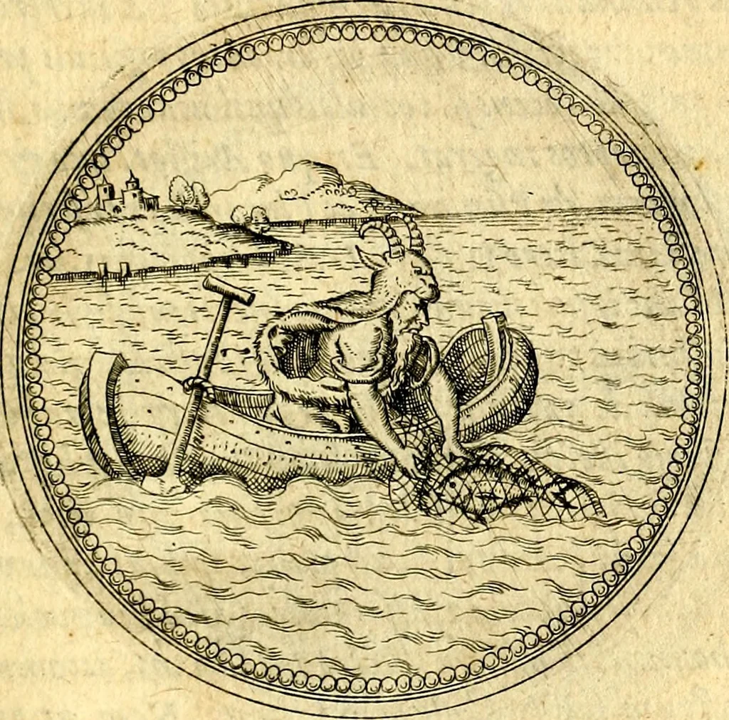 An illustration from Joachimi Camerarii Symbolorvm et emblematvm centvriæ tres. I. Ex herbis & stirpibus. II. Ex animalibus quadrupedibus. III. Ex volatilibus & insectis. Accessit noviter centvria IV. Ex aquatilibus & reptilibus. Cvm figvris æneis, 1605, leaf 704