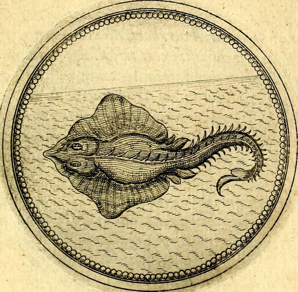 An illustration from Joachimi Camerarii Symbolorvm et emblematvm centvriæ tres. I. Ex herbis & stirpibus. II. Ex animalibus quadrupedibus. III. Ex volatilibus & insectis. Accessit noviter centvria IV. Ex aquatilibus & reptilibus. Cvm figvris æneis, 1605, leaf 708