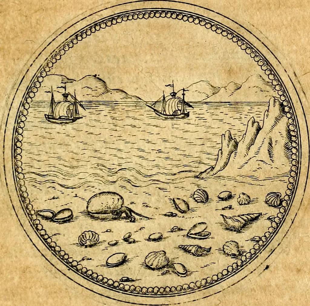 An illustration from Joachimi Camerarii Symbolorvm et emblematvm centvriæ tres. I. Ex herbis & stirpibus. II. Ex animalibus quadrupedibus. III. Ex volatilibus & insectis. Accessit noviter centvria IV. Ex aquatilibus & reptilibus. Cvm figvris æneis, 1605, leaf 750