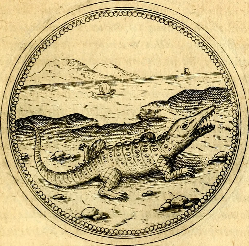 An illustration from Joachimi Camerarii Symbolorvm et emblematvm centvriæ tres. I. Ex herbis & stirpibus. II. Ex animalibus quadrupedibus. III. Ex volatilibus & insectis. Accessit noviter centvria IV. Ex aquatilibus & reptilibus. Cvm figvris æneis, 1605, leaf 762