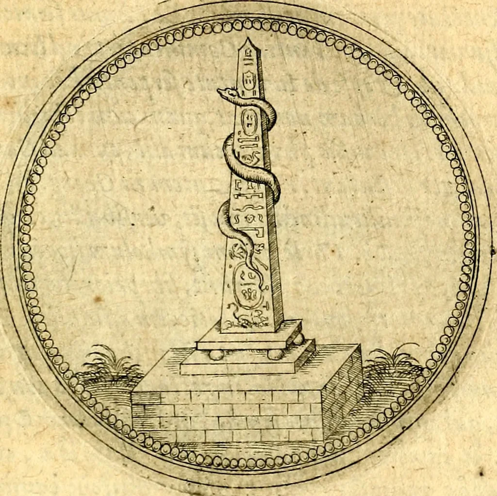 An illustration from Joachimi Camerarii Symbolorvm et emblematvm centvriæ tres. I. Ex herbis & stirpibus. II. Ex animalibus quadrupedibus. III. Ex volatilibus & insectis. Accessit noviter centvria IV. Ex aquatilibus & reptilibus. Cvm figvris æneis, 1605, leaf 792