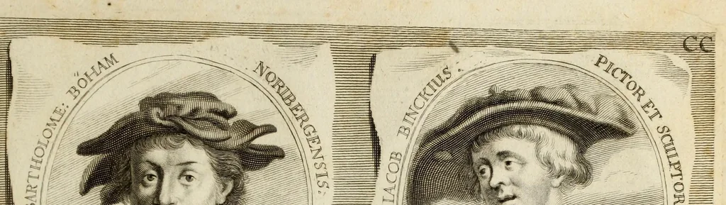 An illustration from Joachimi de Sandrart ... Academia nobilissimæ artis pictoriæ. : Sive Dē veris & genuinis hujusdem proprietatibus, theorematibus, secretis atque requisitis aliis ... instructio fundamentalis ... : Unà cum artificum tam Ægyptiorum, Græcorum & Romanorum; quàm Italorum, Gallorum, Anglorum, Germanorum, Belgarum, aliorumq[ue] ... vitis atque encomiis ... eorundemque, plusquàm ducentis iconibus ... ære expressis, erecta atq[ue] publicata, 1683, leaf 305