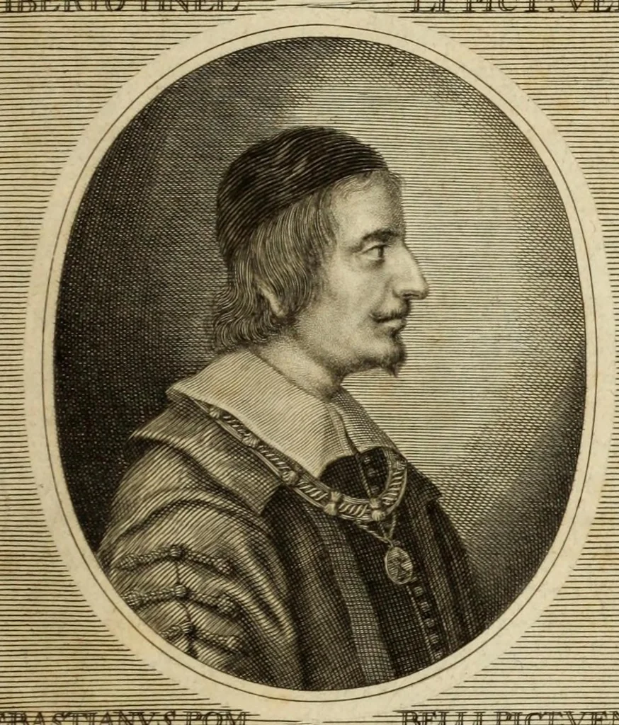 An illustration from Joachimi de Sandrart ... Academia nobilissimæ artis pictoriæ. : Sive Dē veris & genuinis hujusdem proprietatibus, theorematibus, secretis atque requisitis aliis ... instructio fundamentalis ... : Unà cum artificum tam Ægyptiorum, Græcorum & Romanorum; quàm Italorum, Gallorum, Anglorum, Germanorum, Belgarum, aliorumq[ue] ... vitis atque encomiis ... eorundemque, plusquàm ducentis iconibus ... ære expressis, erecta atq[ue] publicata, 1683, leaf 515