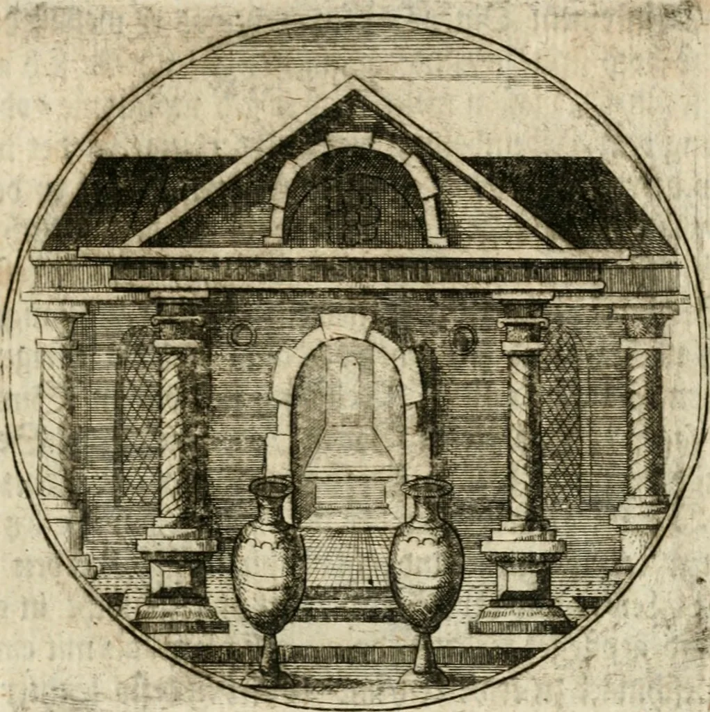 An illustration from Joannes de Boria Moralische Sinn-Bilder, 1698, leaf 128