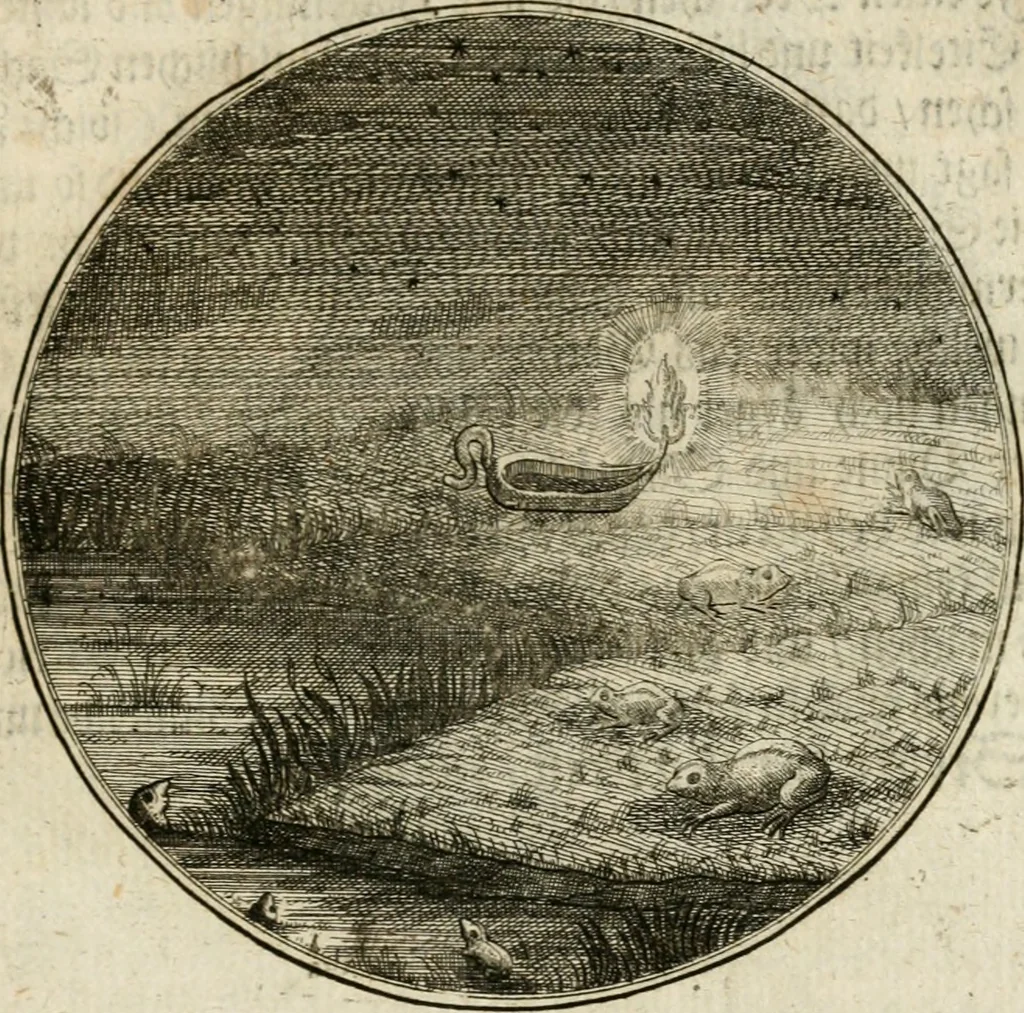 An illustration from Joannes de Boria Moralische Sinn-Bilder, 1698, leaf 136