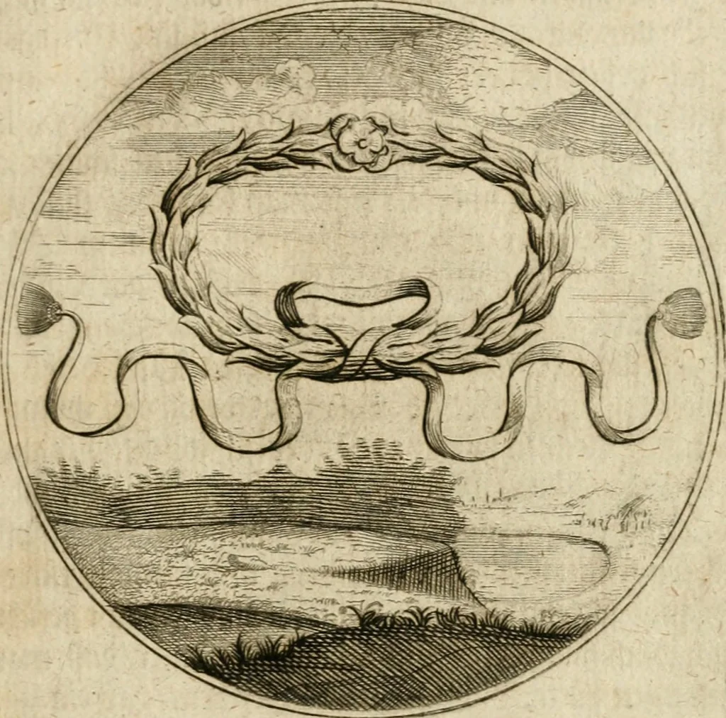 An illustration from Joannes de Boria Moralische Sinn-Bilder, 1698, leaf 14