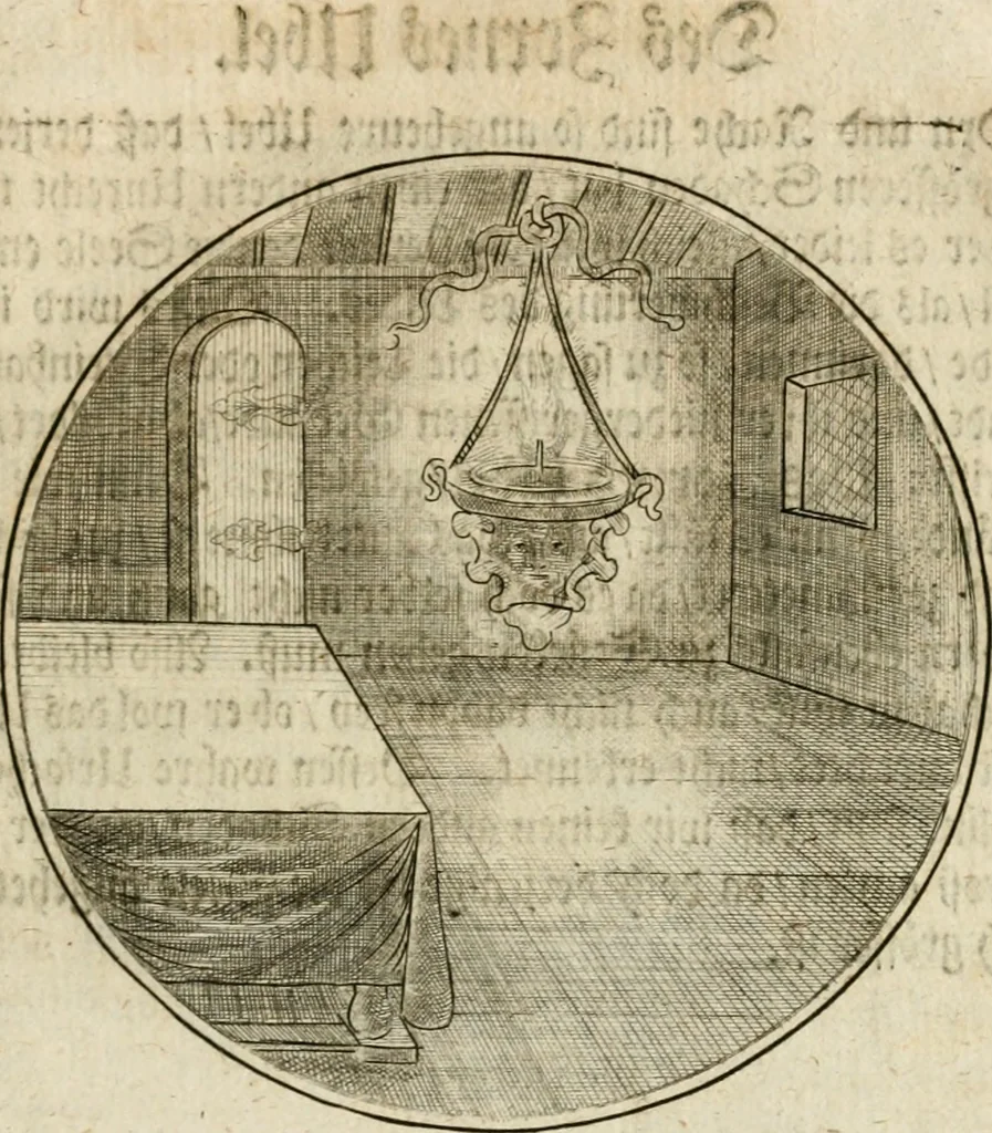 An illustration from Joannes de Boria Moralische Sinn-Bilder, 1698, leaf 142