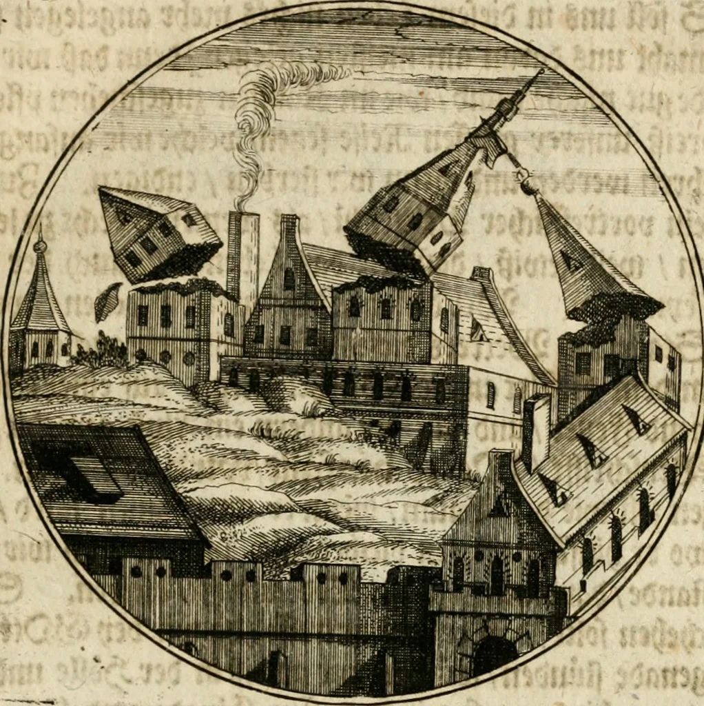 An illustration from Joannes de Boria Moralische Sinn-Bilder, 1698, leaf 144