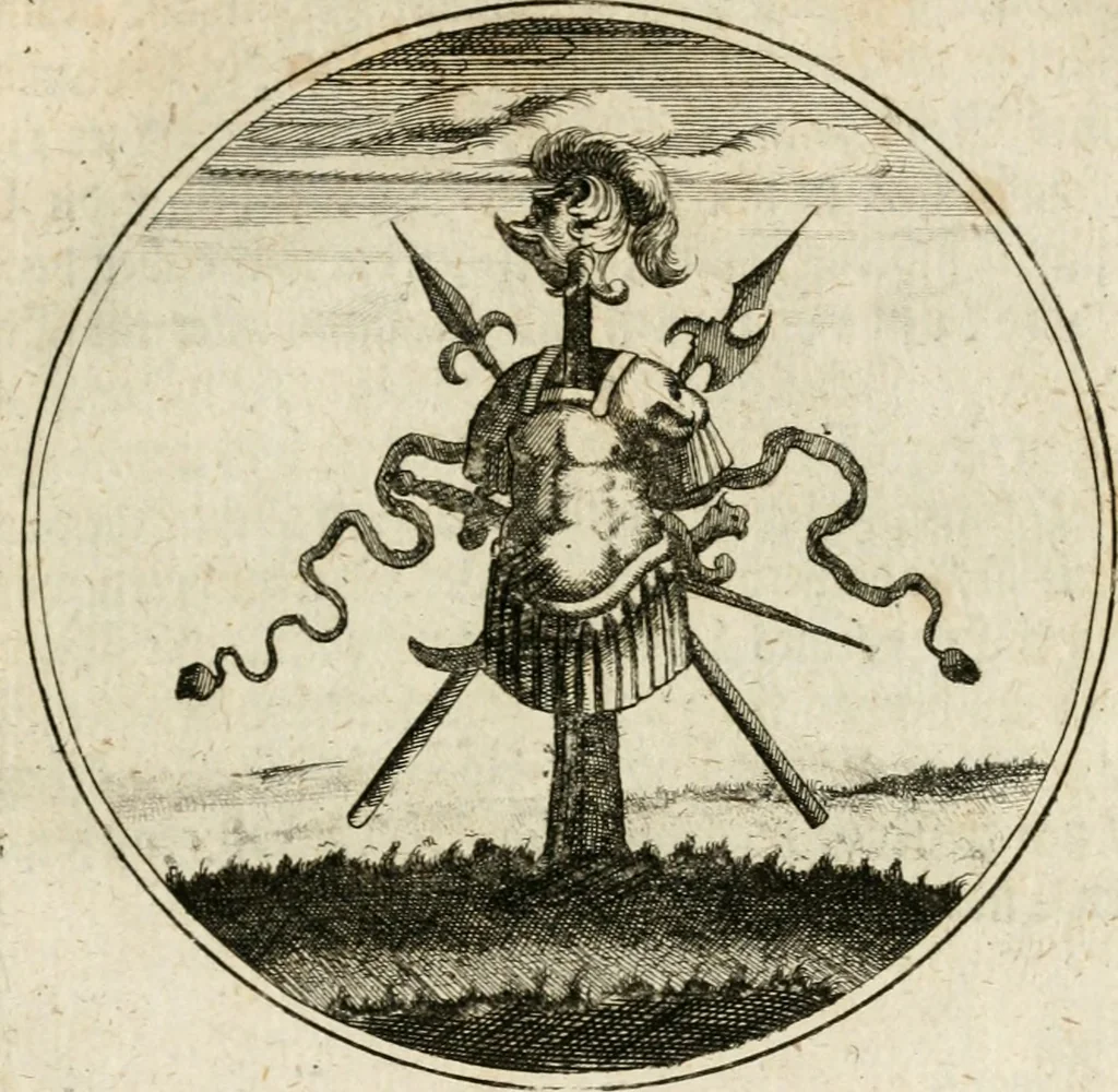 An illustration from Joannes de Boria Moralische Sinn-Bilder, 1698, leaf 184