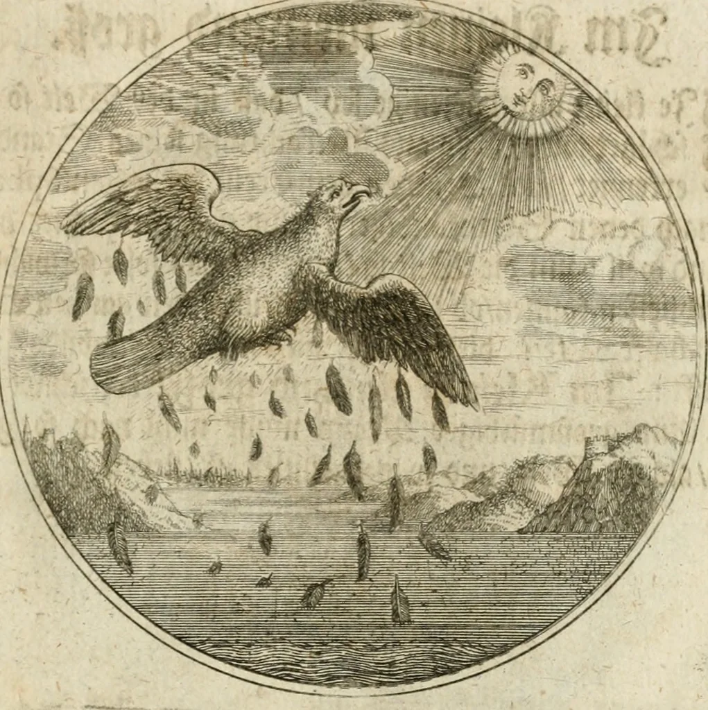 An illustration from Joannes de Boria Moralische Sinn-Bilder, 1698, leaf 24