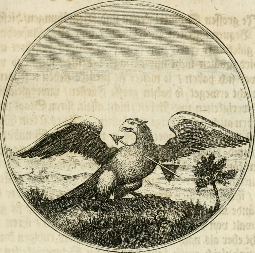 An illustration from Joannes de Boria Moralische Sinn-Bilder, 1698, leaf 30