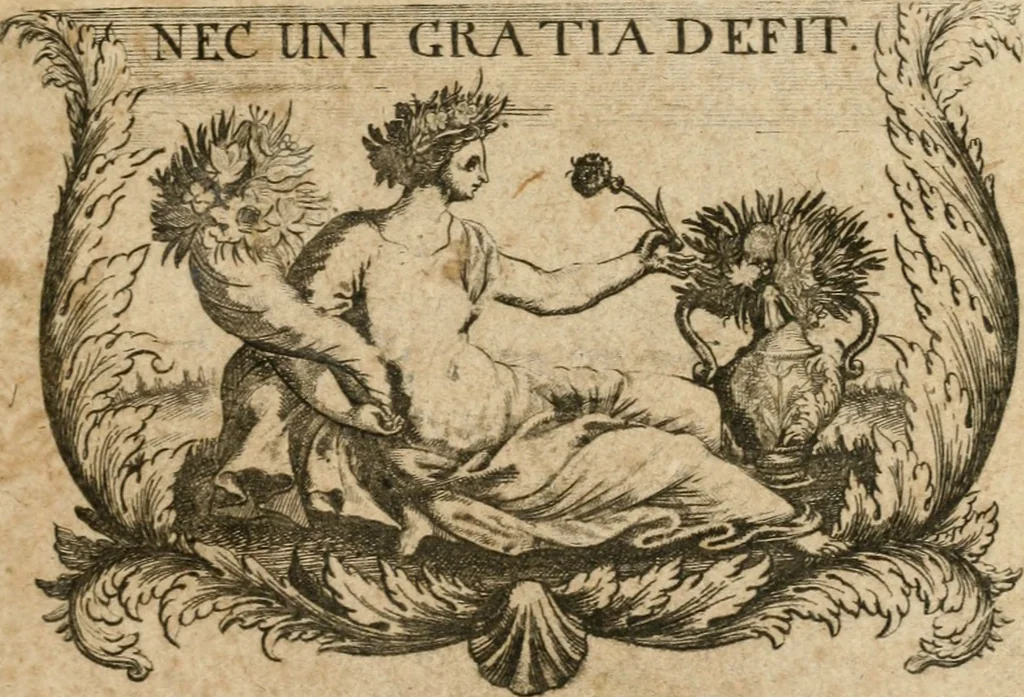 An illustration from Joannes de Boria Moralische Sinn-Bilder, 1698, leaf 4