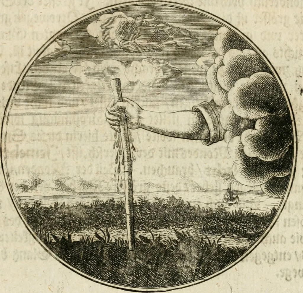 An illustration from Joannes de Boria Moralische Sinn-Bilder, 1698, leaf 42