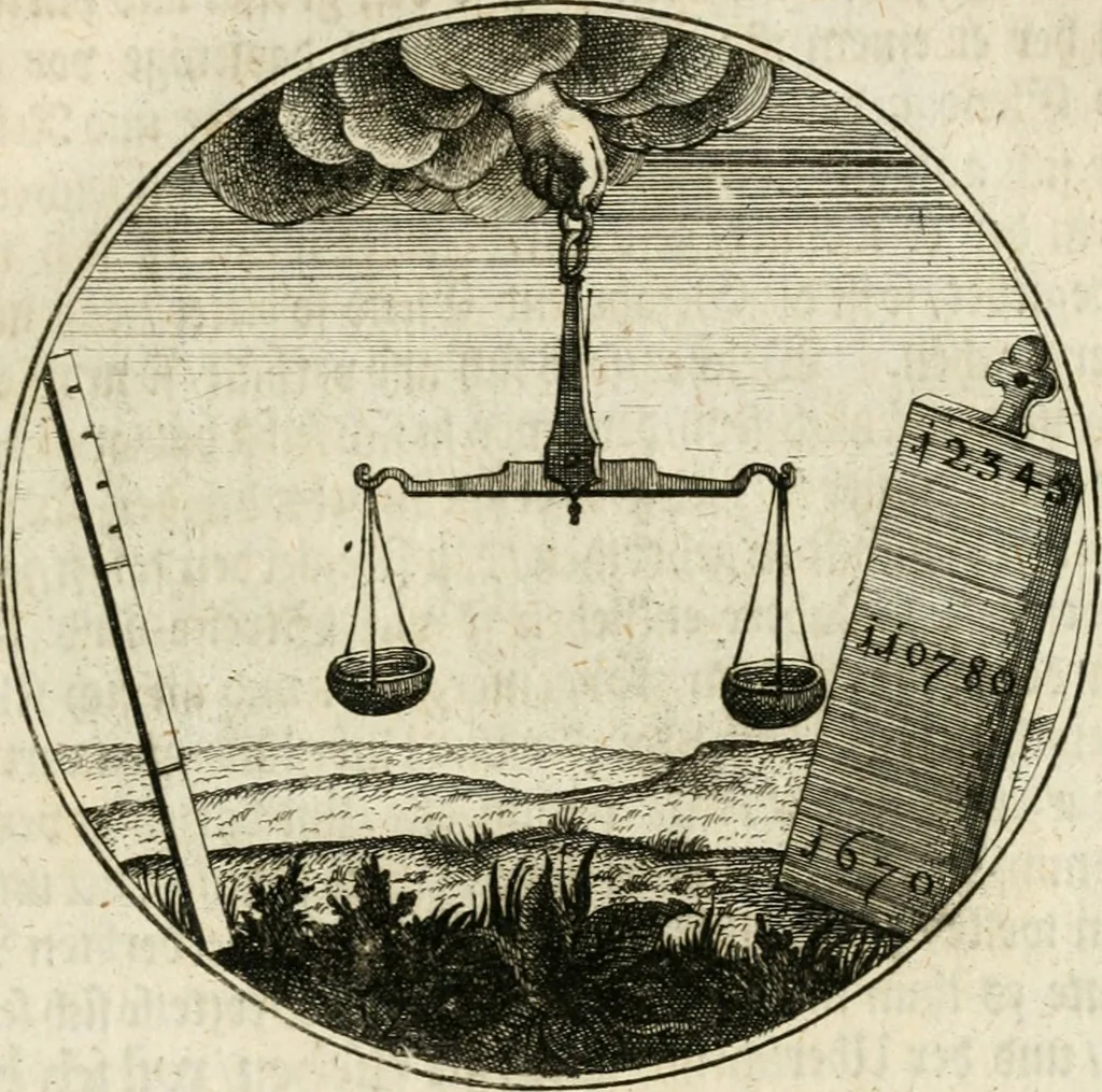 An illustration from Joannes de Boria Moralische Sinn-Bilder, 1698, leaf 76