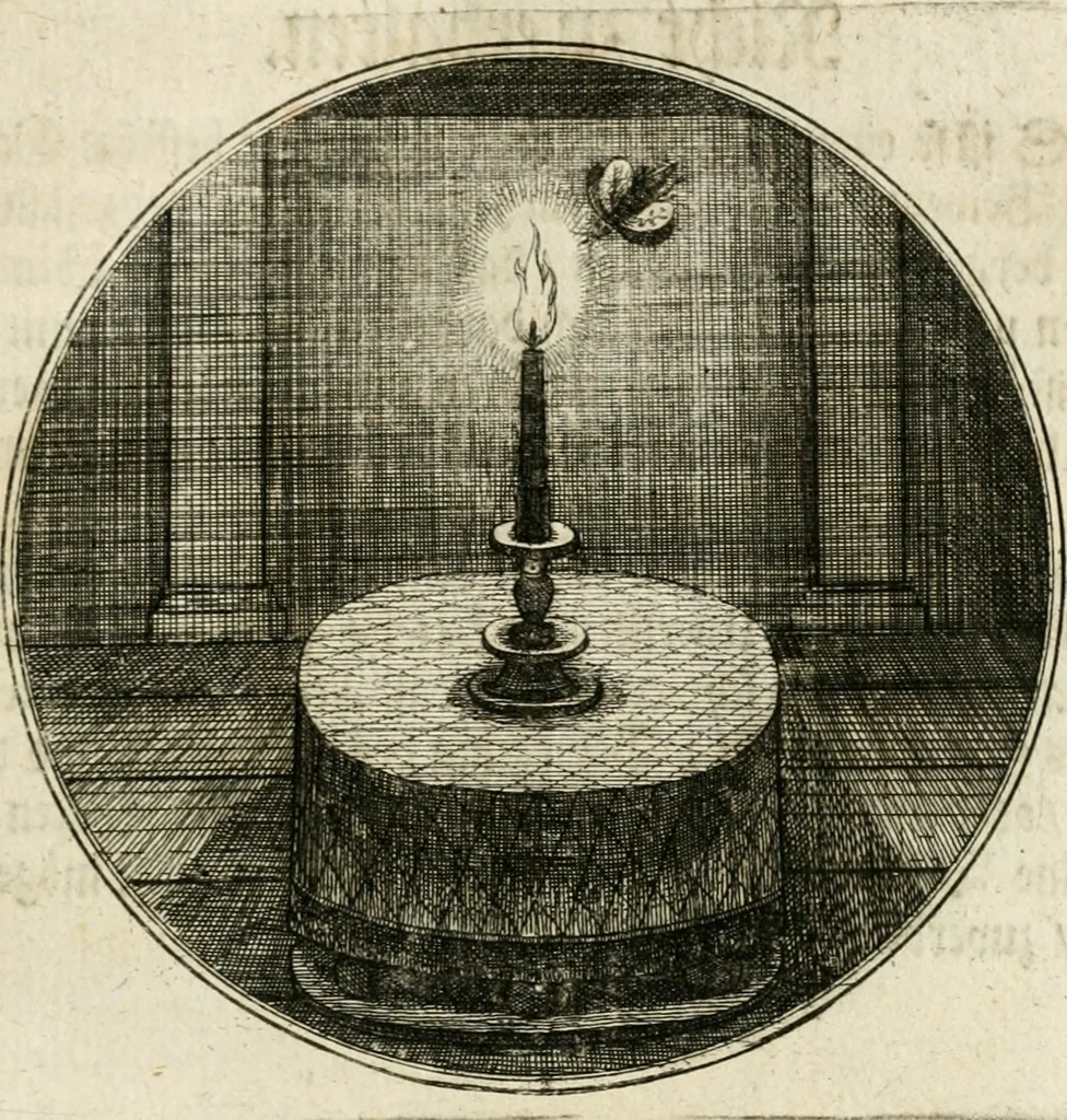 An illustration from Joannes de Boria Moralische Sinn-Bilder, 1698, leaf 78