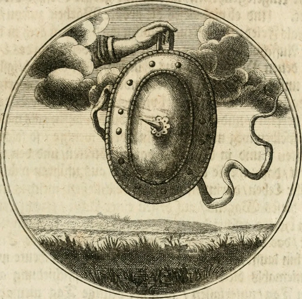 An illustration from Joannes de Boria Moralische Sinn-Bilder, 1698, leaf 88