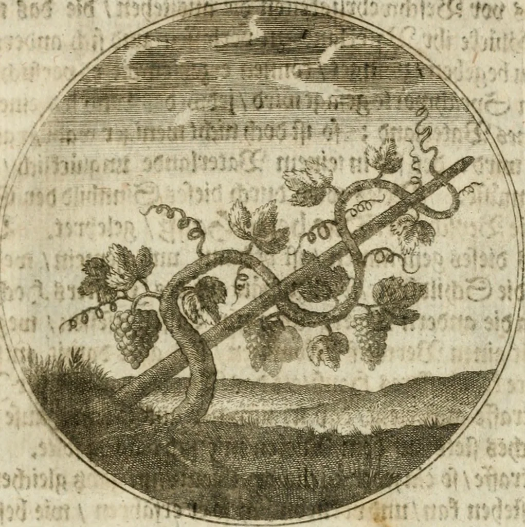An illustration from Joannes de Boria Moralische Sinn-Bilder, 1698, leaf 92