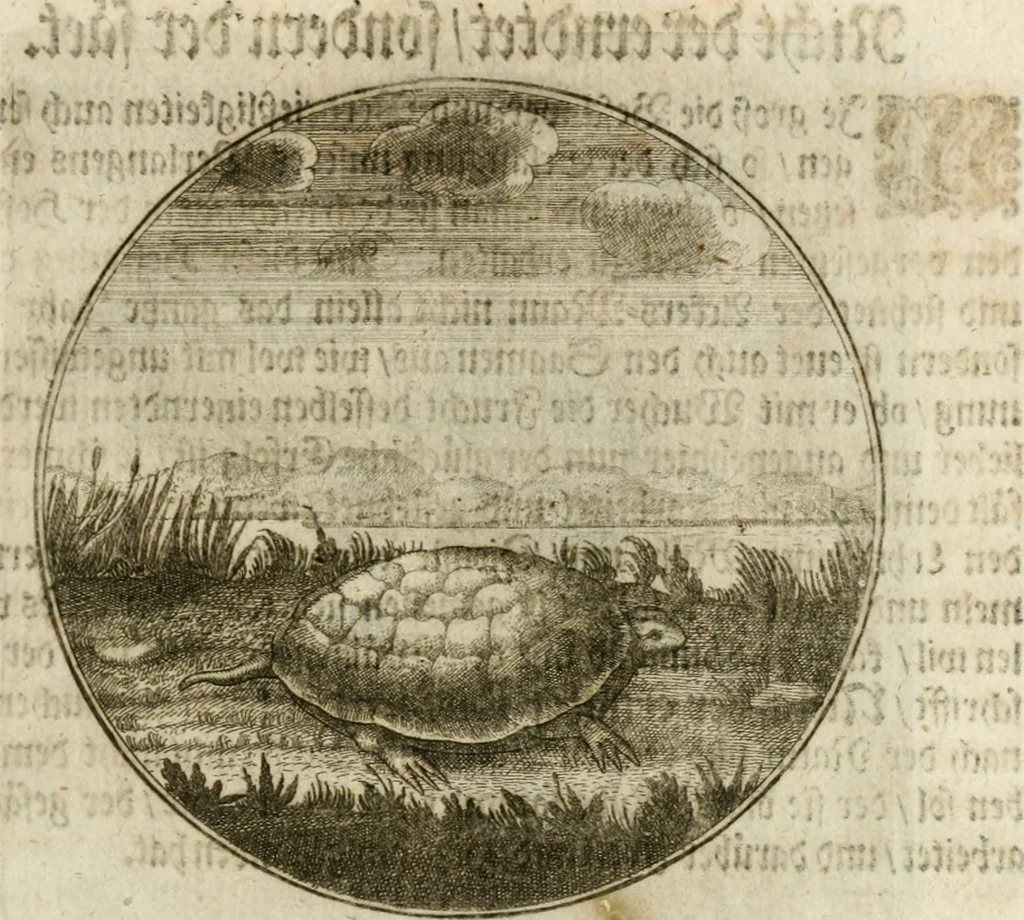 An illustration from Joannes de Boria Moralische Sinn-Bilder, 1698, leaf 94