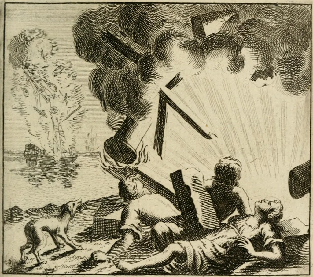 An illustration from Joannes Michaelis von der Ketten ... Apelles symbolicus, 1699, leaf 380