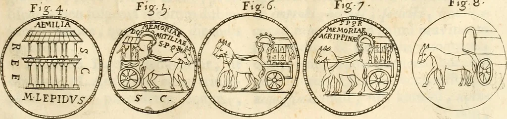 An illustration from Joannis Ciampini Romani, magistri brevium gratiae ... Opera, in tres tomos distributa : acesserunt eiusdem Ciampini opuscula quaedam selectiora : item appendix, seu notae, in quibus nonnulla post eius obitum innovata recensentur : ac demum auctoris vita, nunc primùm ipsius operibus addita, 1747, leaf 136