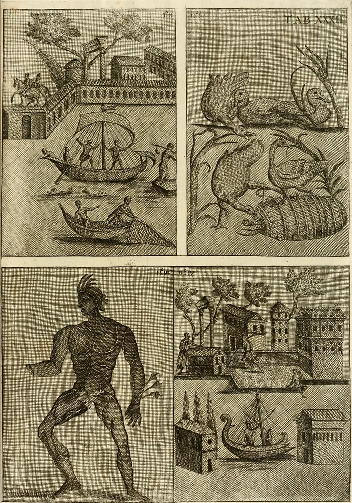 An illustration from Joannis Ciampini Romani, magistri brevium gratiae ... Opera, in tres tomos distributa : acesserunt eiusdem Ciampini opuscula quaedam selectiora : item appendix, seu notae, in quibus nonnulla post eius obitum innovata recensentur : ac demum auctoris vita, nunc primùm ipsius operibus addita, 1747, leaf 190