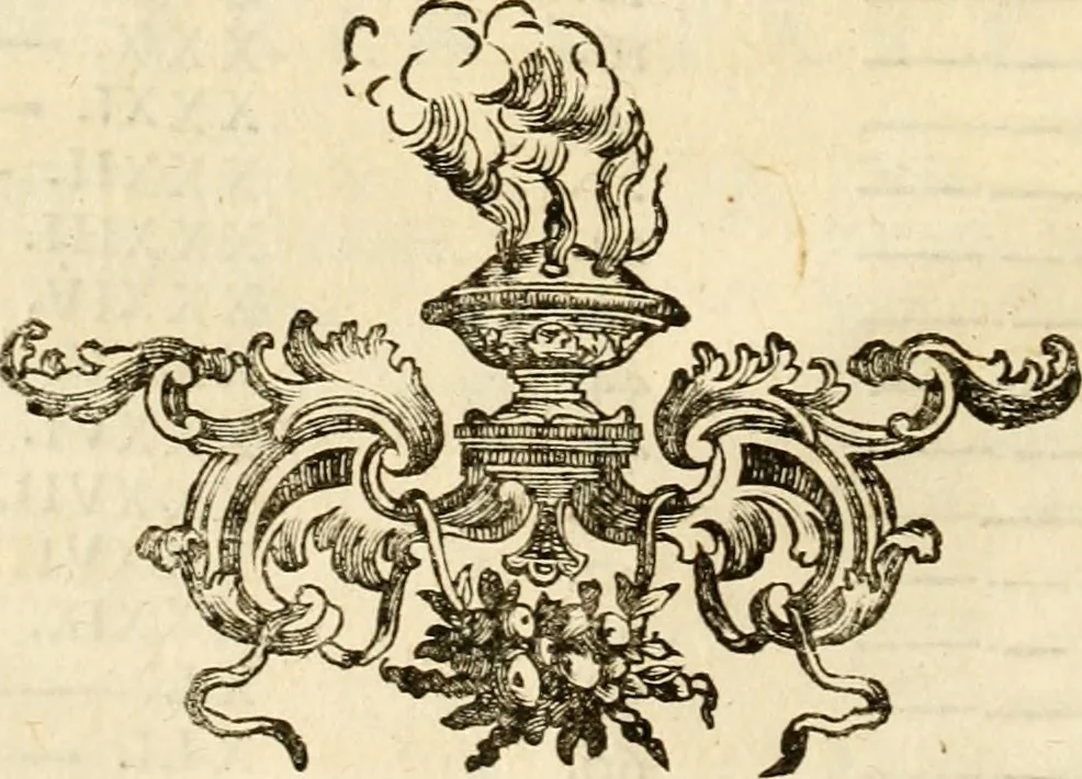 An illustration from Joannis Ciampini Romani, magistri brevium gratiae ... Opera, in tres tomos distributa : acesserunt eiusdem Ciampini opuscula quaedam selectiora : item appendix, seu notae, in quibus nonnulla post eius obitum innovata recensentur : ac demum auctoris vita, nunc primùm ipsius operibus addita, 1747, leaf 41