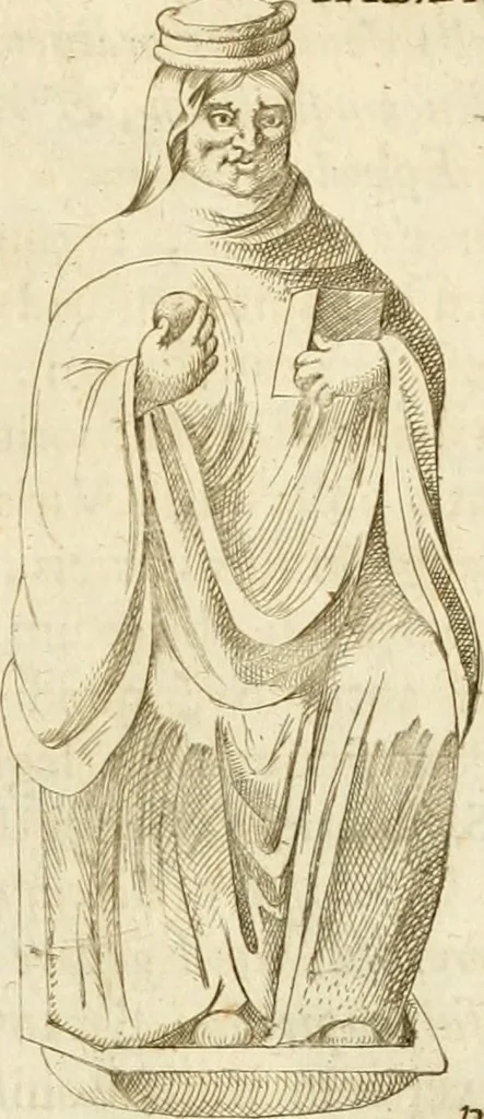 An illustration from Joannis Ciampini Romani, magistri brevium gratiae ... Opera, in tres tomos distributa : acesserunt eiusdem Ciampini opuscula quaedam selectiora : item appendix, seu notae, in quibus nonnulla post eius obitum innovata recensentur : ac demum auctoris vita, nunc primùm ipsius operibus addita, 1747, leaf 428