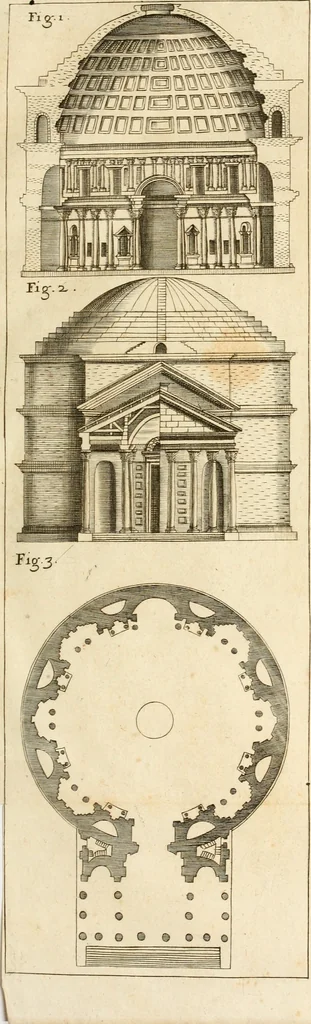 An illustration from Joannis Ciampini Romani, magistri brevium gratiae ... Opera, in tres tomos distributa : acesserunt eiusdem Ciampini opuscula quaedam selectiora : item appendix, seu notae, in quibus nonnulla post eius obitum innovata recensentur : ac demum auctoris vita, nunc primùm ipsius operibus addita, 1747, leaf 48