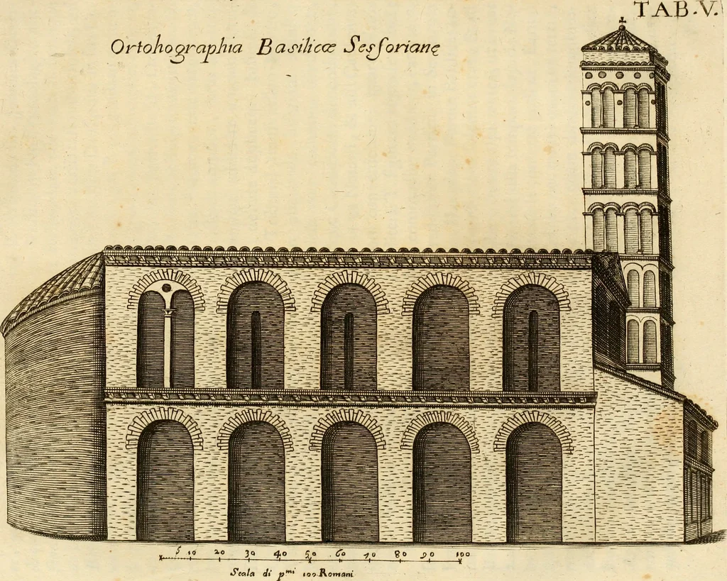 An illustration from Joannis Ciampini Romani, magistri brevium gratiae ... Opera, in tres tomos distributa : acesserunt eiusdem Ciampini opuscula quaedam selectiora : item appendix, seu notae, in quibus nonnulla post eius obitum innovata recensentur : ac demum auctoris vita, nunc primùm ipsius operibus addita, 1747, leaf 59