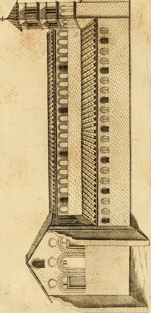 An illustration from Joannis Ciampini Romani, magistri brevium gratiae ... Opera, in tres tomos distributa : acesserunt eiusdem Ciampini opuscula quaedam selectiora : item appendix, seu notae, in quibus nonnulla post eius obitum innovata recensentur : ac demum auctoris vita, nunc primùm ipsius operibus addita, 1747, leaf 67