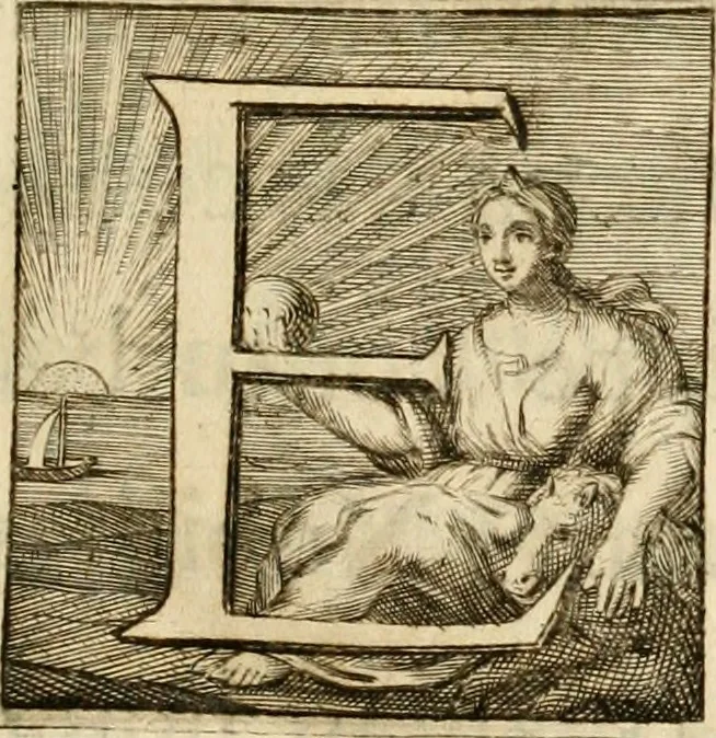 An illustration from Joannis Ciampini Romani, magistri brevium gratiae ... Opera, in tres tomos distributa : acesserunt eiusdem Ciampini opuscula quaedam selectiora : item appendix, seu notae, in quibus nonnulla post eius obitum innovata recensentur : ac demum auctoris vita, nunc primùm ipsius operibus addita, 1747, leaf 10