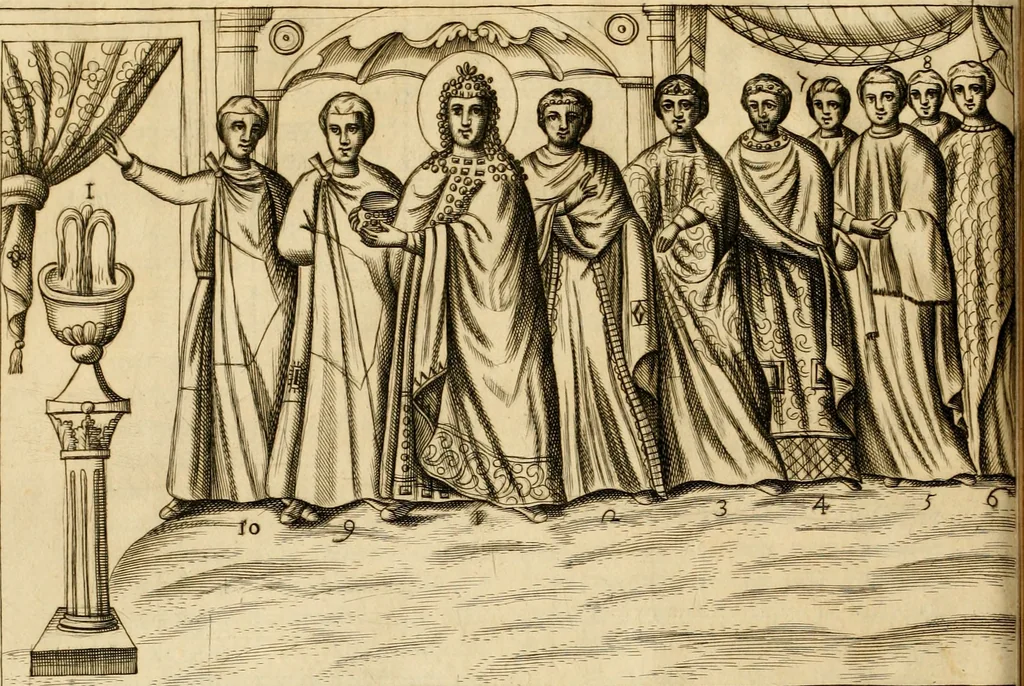 An illustration from Joannis Ciampini Romani, magistri brevium gratiae ... Opera, in tres tomos distributa : acesserunt eiusdem Ciampini opuscula quaedam selectiora : item appendix, seu notae, in quibus nonnulla post eius obitum innovata recensentur : ac demum auctoris vita, nunc primùm ipsius operibus addita, 1747, leaf 137