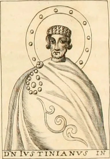 An illustration from Joannis Ciampini Romani, magistri brevium gratiae ... Opera, in tres tomos distributa : acesserunt eiusdem Ciampini opuscula quaedam selectiora : item appendix, seu notae, in quibus nonnulla post eius obitum innovata recensentur : ac demum auctoris vita, nunc primùm ipsius operibus addita, 1747, leaf 148