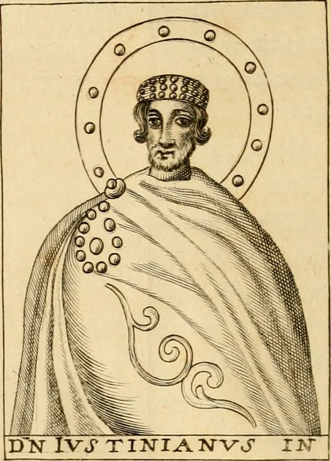 An illustration from Joannis Ciampini Romani, magistri brevium gratiae ... Opera, in tres tomos distributa : acesserunt eiusdem Ciampini opuscula quaedam selectiora : item appendix, seu notae, in quibus nonnulla post eius obitum innovata recensentur : ac demum auctoris vita, nunc primùm ipsius operibus addita, 1747, leaf 149