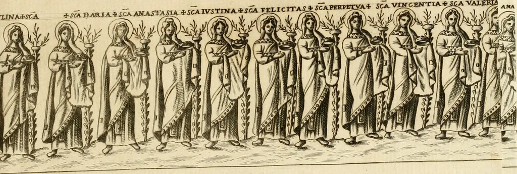 An illustration from Joannis Ciampini Romani, magistri brevium gratiae ... Opera, in tres tomos distributa : acesserunt eiusdem Ciampini opuscula quaedam selectiora : item appendix, seu notae, in quibus nonnulla post eius obitum innovata recensentur : ac demum auctoris vita, nunc primùm ipsius operibus addita, 1747, leaf 168